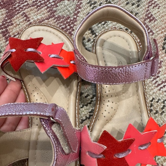 Elephantito Girl’s Star Sandal Pink and Red Toddler Shoes - Picture 5 of 6